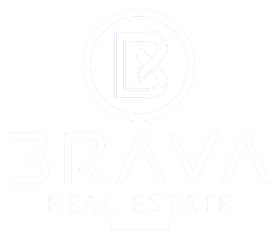LOGO BRAVA footer buy properties, Studios, apartments, duplexes, penthouses, townhouses and villas real estate investment in UAE
